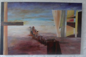 ans-van-santen-strandpalen-abstract